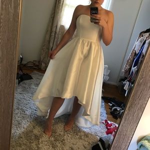 Davids bridal high low wedding dress